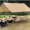 Tăng cắm trại màu kem 3mx3m, tăng che nắng, mái che nắng che mưa lớn (mã TC01)