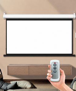 Màn chiếu điện tỷ lệ 16:9 kích thước 100inch có điều khiển tự động không bị hạn chế góc nhìn (MC12.2)