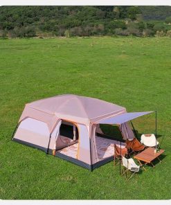 Lều có 2 phòng ngủ và 1 phòng sinh hoạt tập thể cho 8-10 người, ngồi được 25 người (mã LT38.1)