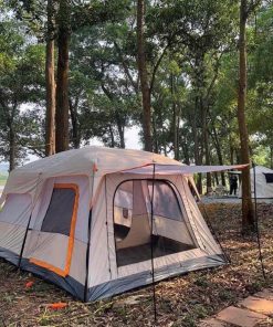 Lều Cắm Trại Camping 5-8 Người 2 Phòng 2 Lớp rộng thoáng Chống gió chống Côn Trùng (mã LT39.1)