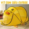 Lều trẻ em tự bung con vịt vàng (LT22.6))