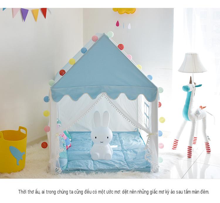 Lều công chúa lều hoàng tử, lều trẻ em cho bé cao cấp cực đẹp, kích thước 120x105cm cao 140cm (LT59.1)