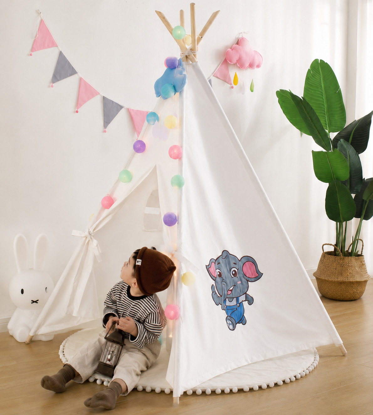 Lều vải trẻ em cao cấp Brown Bear phong cách Bắc Âu (mã LT75)