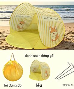 Lều đi biển cho bé, lều bay đi biển cho bé kích thước 145x145x110cm (mã LT48.1)