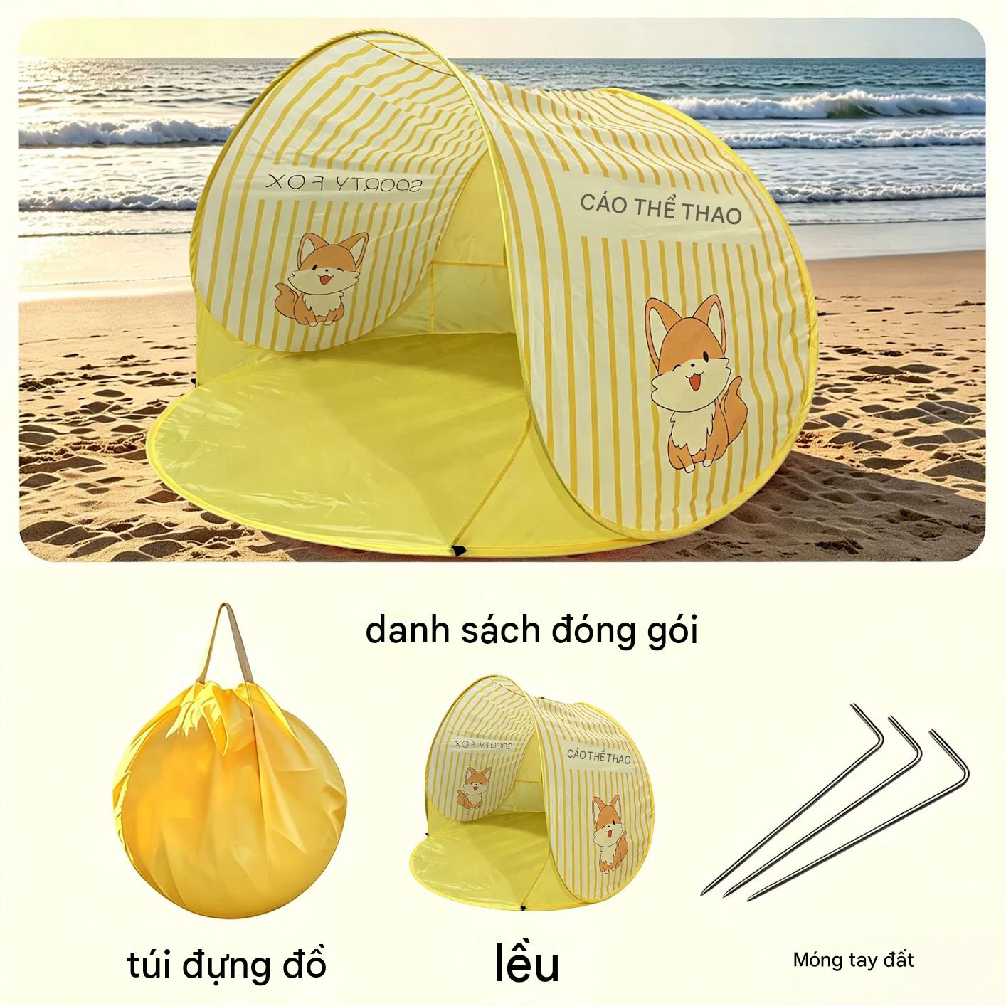 Lều đi biển cho bé, lều bay đi biển cho bé kích thước 145x145x110cm (mã LT48.1)