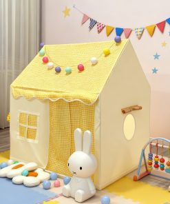 Lều Ngôi Nhà Cho Bé Màu Vàng Dễ Lắp Ráp, kích thước 125x120cm (LT73.1)