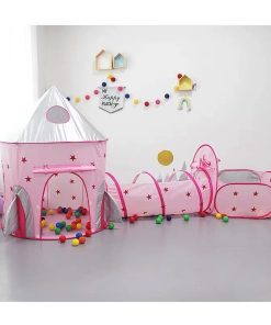 Lều bóng cho bé, lều 3 món hiện đại cực đẹp, kích thước 120x328cm (mã LT31.1)