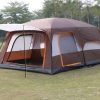 Lều Cắm Trại Camping 2 Phòng cho 4-8 người 2 Lớp rộng thoáng Chống gió chống Côn Trùng (mã LT36.2)